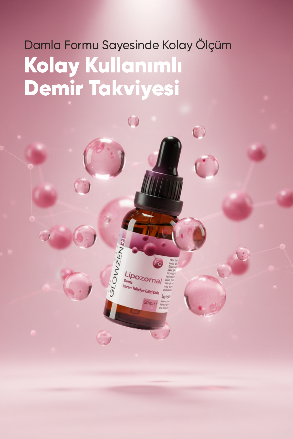 GLOWZEN+ Lipozomal Demir (Fe)