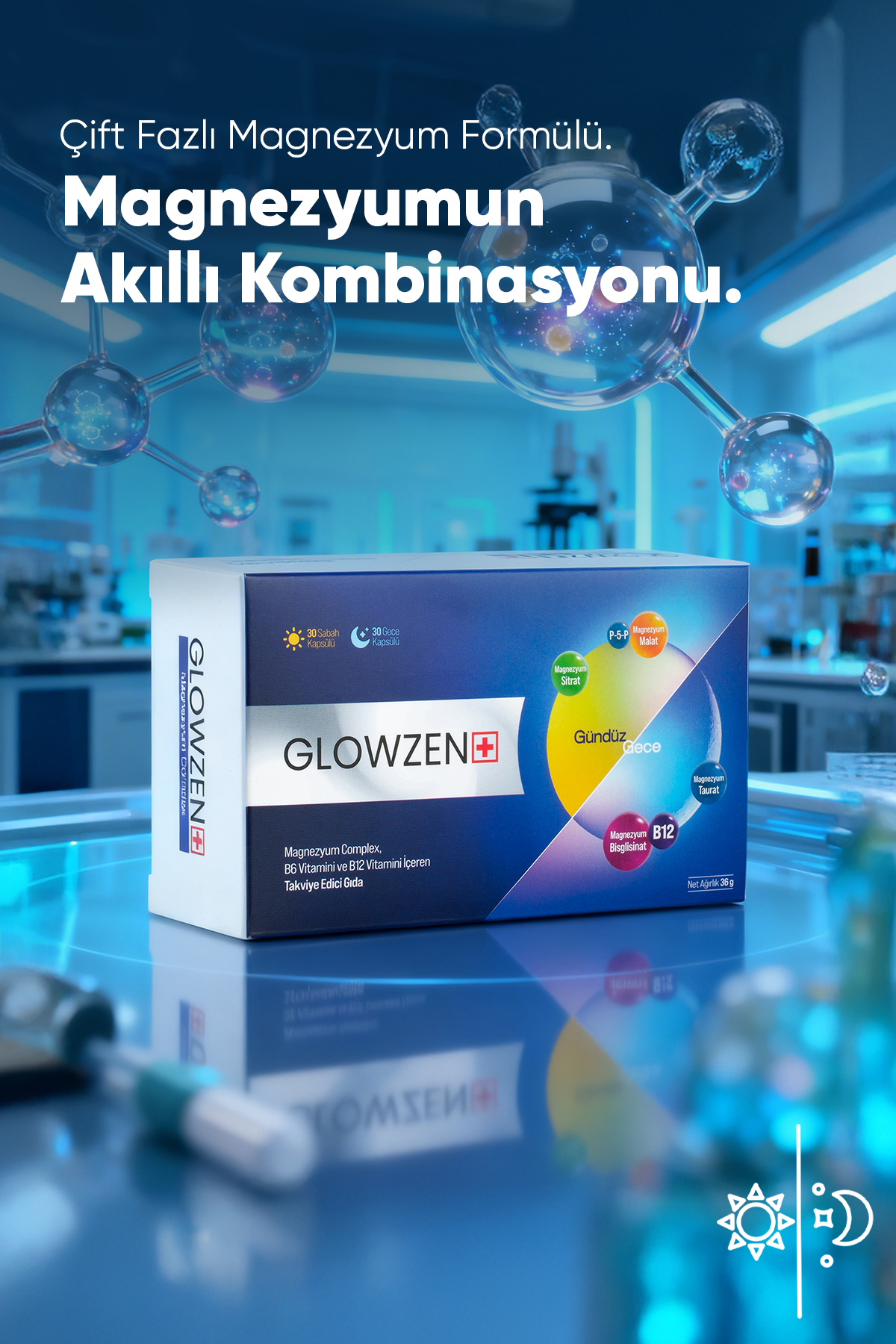 GLOWZEN+ Magnezyum Complex Gündüz & Gece