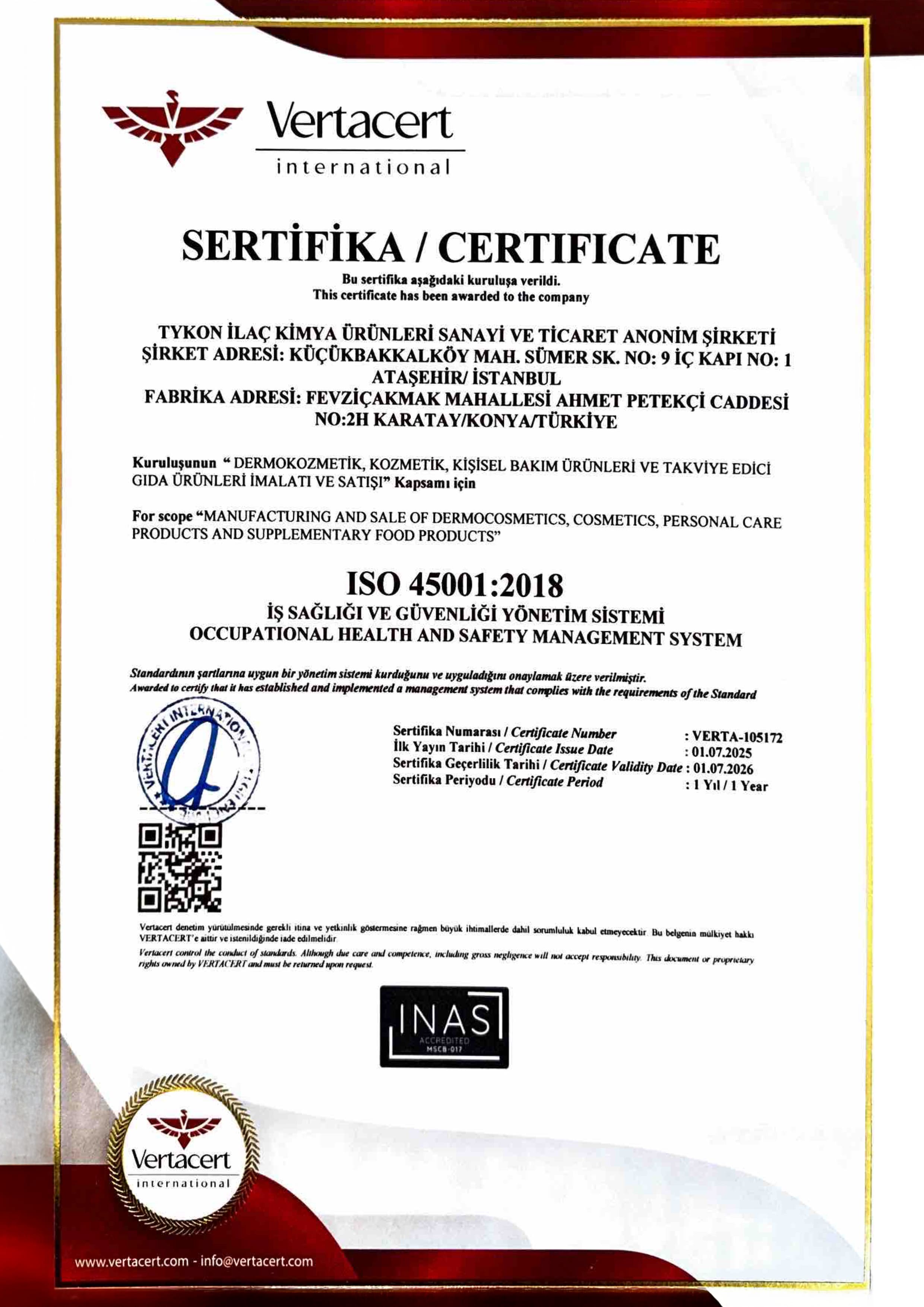 ISO 45001:2018 İş Sağlığı ve Güvenliği Yönetim Sistemi - Glowzen+